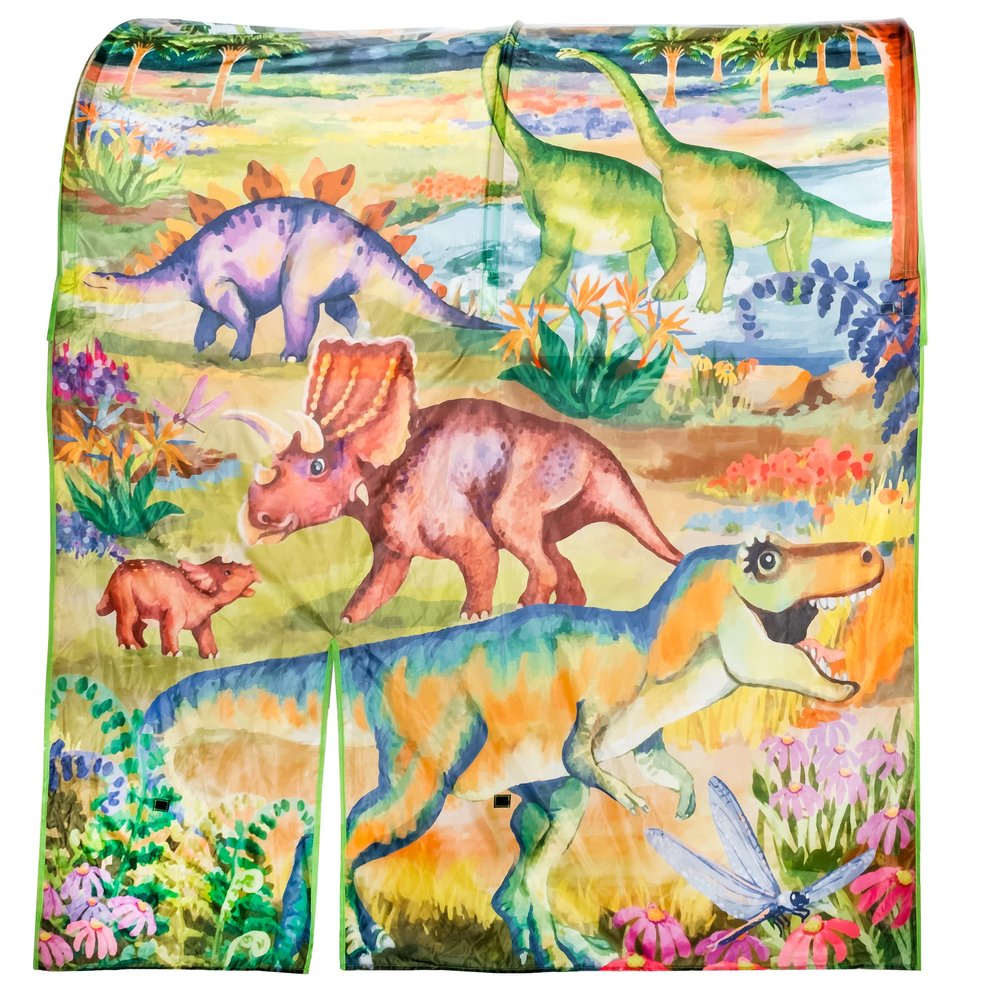 Tent for IKEA Kura Bed for Children | Kids Play or Sleep Fort for Indoors | Kids Tent | Kura Bunkbed Not Included | Back to School Decor | Dinosaur Pattern