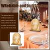 Chunful 20 Pcs Wedding Wooden Table Numbers with Wooden Base Rustic Wedding Centerpieces for Tables Number Sign for Banquet Restaurant Party Decor(Fresh Style) view 4