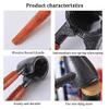 TOMYEUS Pecan Nut Cracker Wooden Walnut Clip 1Pc Portable Nutcracker Peeler Cracked Almond Walnut Pecan Hazelnut Nut Kitchen Nut Peeler Clip Walnut Plier Opener Tool view 3