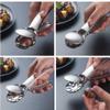 TOMYEUS Pecan Nut Cracker 2-in-1 Walnut Clip Chestnut Clip Nut Cracker Opener Sheller Walnut Pliers Metal Cutter Kitchen Nut Sheller Clip Tool Clamp Walnut Plier Opener Tool view 4