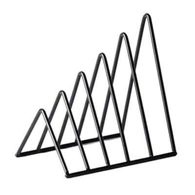 File Folder Rack Magazine Holder - Vinyl Record Storage Display Stand Metal Newspaper Book and LP Album Organizer Display