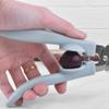 TOMYEUS Pecan Nut Cracker Stainless Steel Chestnut Clip New Creative Plastic Stainless Steel Walnut Clip Sheller Chestnut Walnut Opener Kitchen Tool Walnut Plier Opener Tool (Color : Sky Blue) view 2