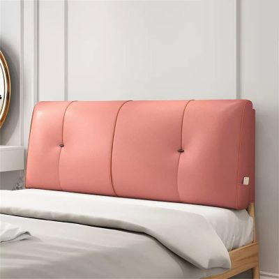 Queen Size Headboard Cushion Wall Pillow Large Bolster Rest Reading Pillow Wedge Lumbar Pad Bed Backrest Removable Cover for Day Bed Bunk Bed Bench,B,with headboard 35.4"/90cm