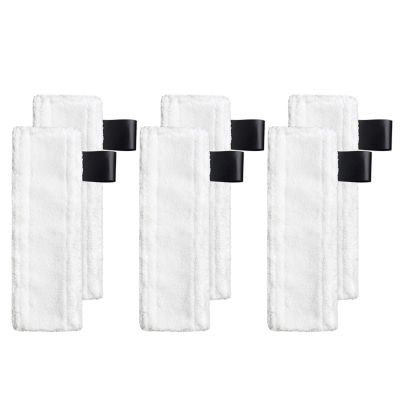 Steam Mop Replacement Pads Compatible for Karcher SC Steam Cleaner Microfiber Mop Cloth Steam Pocket Mop Pads Set for SC Floor Nozzle SC2 SC3 SC4 SC5(6 Mop Cloth)