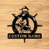 Custom Lighthouse Metal Wall Sign - Personalized Lighthouse Metal Wall Art - Lighthouse Metal Wall Decor - Lighthouse Home Decor - Custom Name Sign view 1