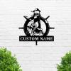 Custom Lighthouse Metal Wall Sign - Personalized Lighthouse Metal Wall Art - Lighthouse Metal Wall Decor - Lighthouse Home Decor - Custom Name Sign view 2
