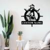 Custom Lighthouse Metal Wall Sign - Personalized Lighthouse Metal Wall Art - Lighthouse Metal Wall Decor - Lighthouse Home Decor - Custom Name Sign view 3