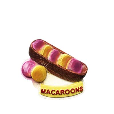 Delicious Food 3D Macaroons Fridge Magnet Souvenir Gift,Resin Handmade Refrigerator Magnet Home & Kitchen Decoration Collection