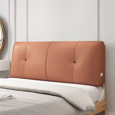 Queen Size Headboard Cushion Wall Pillow Large Bolster Rest Reading Pillow Wedge Lumbar Pad Bed Backrest Removable Cover for Day Bed Bunk Bed Bench,A,No headboard 35.4"/90cm