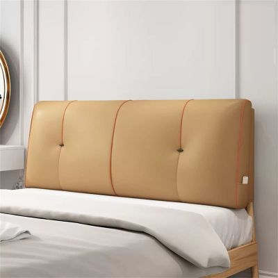 Queen Size Headboard Cushion Wall Pillow Large Bolster Rest Reading Pillow Wedge Lumbar Pad Bed Backrest Removable Cover for Day Bed Bunk Bed Bench,C,with headboard 35.4"/90cm