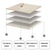 Queen Size Headboard Cushion Wall Pillow Large Bolster Rest Reading Pillow Wedge Lumbar Pad Bed Backrest Removable Cover for Day Bed Bunk Bed Bench,C,No headboard 35.4"/90cm view 2