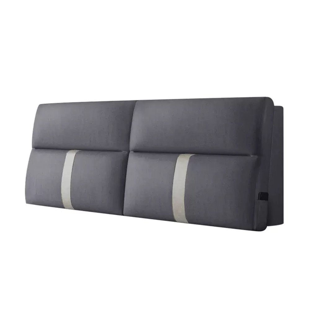 Headboard Backrest Large Wall Pillow Wedge Pillow for Headboard Bed Rest Lumbar Support Pad King Size Bolster Removable Cover for Dorm Bench Daybed,A,No headboard 78.7"/200cm