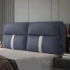 Headboard Backrest Large Wall Pillow Wedge Pillow for Headboard Bed Rest Lumbar Support Pad King Size Bolster Removable Cover for Dorm Bench Daybed,A,No headboard 78.7"/200cm view 2