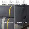 Headboard Backrest Large Wall Pillow Wedge Pillow for Headboard Bed Rest Lumbar Support Pad King Size Bolster Removable Cover for Dorm Bench Daybed,A,No headboard 78.7"/200cm view 4