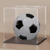 CRMPro Clear Acrylic Display Case with Matt Black Base and Lid, Dust-Proof Acrylic Showcase, Cube Counter-Tops Box for Large Collectibles (10x10x10 inch) view 1