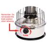 AMOCHO Kerosene Stove Space Heater5.3L Stainless Steel Lightweight Heater Stove,Backpack Stovewith Portable Handle, Camping Hiking Backpacking Picnic Burner Furnace view 4