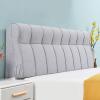 Linen Headboard Cushion Large Bolster Rest Reading Pillow Wedge Headboard Backrest Lumbar Pad Removable Headboard Cover for Day Bed Bunk Bed Bench,A,with headboard King 70.8" view 1