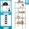 5 Wire Shelving Unit Adjustable Storage Shelf Metal Storage Rack with Leveling Feet for Closet Laundry Pantry Kitchen Garage 750 LBS Capacity 16.7" L11.8" W47.6" H, Chrome view 3