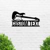 Custom Guitar Metal Wall Sign - Personalized Guitar Metal Wall Art - Guitar Metal Wall Decor - Guitar Name Sign - Metal Home Decor - Housewarming Gifts view 2
