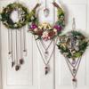 Abaodam 3Pcs Moon Shape DIY Rattan Wreath Grapevine Wreaths for Crafts Handmade DIY Rattans Wreath for Party Decoration view 2