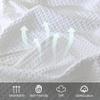 100% Cotton Waffle Blanket (White - Queen Size - 90 * 90''), Pre-Washed and Anti-Shrinkage Soft Lightweight Bed & Couch Blanket, 380 GSM Waffle Weave Throw Blanket for All Seasons view 4