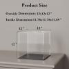 HEMYLU Acrylic Display Case, Clear Acrylic Box with Matt Base and Lid for Display, Large Display Case for Action Figures Home Storage and Organizing Toys (12x12x12 inch) view 4