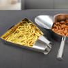 Homoyoyo Triangular Bucket Chip Shovel Stainless Steel Spoons Candy Scoops Ice Cube Scoop Dessert Scoops Food Tortilla Quick Bagging Tool Fry Scoop Chips Flour Spoon Household view 2