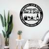 Custom BBQ Metal Wall Sign - Personalized BBQ Metal Wall Art - BBQ Metal Wall Decor - BBQ Outside Wall Decor - Family Name Sign - Metal Home Decor view 3