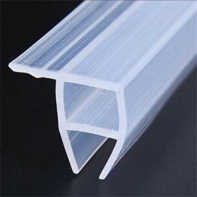 1M 2M H/F/U Shape Glass Seal Strip Silicone Bath Shower Weather Strips Draft Stopper for Door Window 6/8/10/12Mm Sealing Strips Corner-12mm 2M