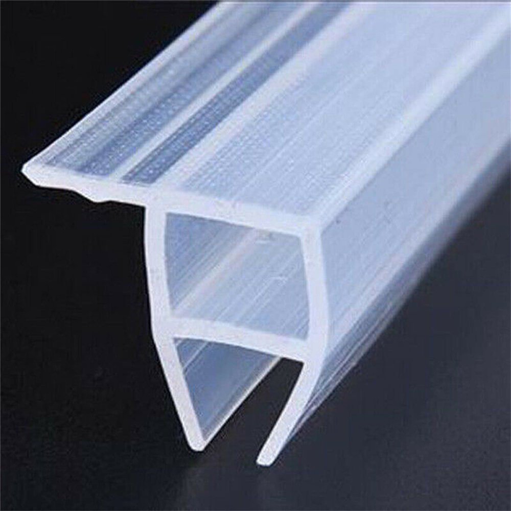 1M 2M H/F/U Shape Glass Seal Strip Silicone Bath Shower Weather Strips Draft Stopper for Door Window 6/8/10/12Mm Sealing Strips Corner-12mm 2M