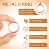 Chalyna 31 Pcs Gold Power Rings Metal Game Figure Display Dream Catcher Rings with Gold Drawstring Organza Bags(1.2 x 1 Inch) view 2