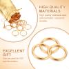 Chalyna 31 Pcs Gold Power Rings Metal Game Figure Display Dream Catcher Rings with Gold Drawstring Organza Bags(1.2 x 1 Inch) view 3