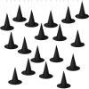 SATINIOR Halloween Decorations Witch Hat Costume Witch Hat Hanging with Rope Accessory and Transparent Seamless Hooks(24 Pcs,Classic) view 1