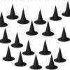 SATINIOR Halloween Decorations Witch Hat Costume Witch Hat Hanging with Rope Accessory and Transparent Seamless Hooks(24 Pcs,Classic) view 2