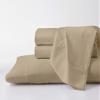 Pure Egyptian Queen-XL Size Cotton Bed Sheets Set 1000 Thread Count Bedding and Pillowcases  Egyptian Cotton Sheets Queen-XL Size Bed- Sateen Sheets -18" Inch Deep Pocket Queen-XL Sheets - Taupe view 1