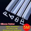 5M Silicone Rubber Window Sealing Strip F U H Corner Shape Door Weather Strip Draft Stopper for Shower Room Acoustic Panel 6/8/10/12Mm F 10mm view 4