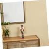 Nutcracker Calendar Wooden Nutcrackers Unpainted Christmas Walnut Soldier Countdown to Christmas Advent Calendar Decor Glass Ball Man Clothing view 3