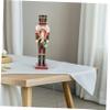 Nutcracker Calendar Wooden Nutcrackers Unpainted Christmas Walnut Soldier Countdown to Christmas Advent Calendar Decor Glass Ball Man Clothing view 4