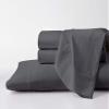 Pure Egyptian Full-XL Size Cotton Bed Sheets Set 1000 Thread Count Bedding and Pillowcases  Egyptian Cotton Sheets Full-XL Size Bed- Sateen Sheets -15" Inch Deep Pocket Full-XL Sheets - Dark Grey view 1