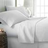 Pure Egyptian Full-XL Size Cotton Bed Sheets Set 1000 Thread Count Bedding and Pillowcases  Egyptian Cotton Sheets Full-XL Size Bed- Sateen Sheets -15" Inch Deep Pocket Full-XL Sheets - White view 2
