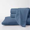 Pure Egyptian Short-Queen Size Cotton Bed Sheets Set 1000 Thread Count Bedding  Egyptian Cotton Sheets Short-Queen Size Bed- Sateen Sheets -22" Inch Deep Pocket Short-Queen Sheet - Mediterranean Blue view 1