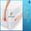 Pure Egyptian Short-Queen Size Cotton Bed Sheets Set 1000 Thread Count Bedding  Egyptian Cotton Sheets Short-Queen Size Bed- Sateen Sheets -22" Inch Deep Pocket Short-Queen Sheet - Mediterranean Blue view 3