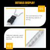 Angoily Extend Reaching Stick,Retractable Clothesline Prop,Closet Pole Stick,Outdoor Telescoping Utility Pole Hook,Clothes Drying Pole,Outdoor Coat Hanger for Drying Dressing Telescoping Closet Rod view 4