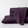 Pure Egyptian Queen-XL Size Cotton Bed Sheets Set 1000 Thread Count Bedding and Pillowcases  Egyptian Cotton Sheets Queen-XL Size Bed- Sateen Sheets -18" Inch Deep Pocket Queen-XL Sheets - Plum view 1