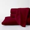 Pure Egyptian Full Size Cotton Bed Sheets Set 1000 Thread Count Bedding and Pillowcases  Egyptian Cotton Sheets Full Size Bed- Sateen Sheets -15" Inch Deep Pocket Full Sheets - Burgundy view 1