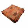 Traditional 35 Inch Vintage Patchwork Khambari Floor Cushion Cover Square view 2