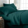 Pure Egyptian Full-XL Size Cotton Bed Sheets Set 1000 Thread Count Bedding and Pillowcases  Egyptian Cotton Sheets Full-XL Size Bed- Sateen Sheets -15" Inch Deep Pocket Full-XL Sheets - Teal Blue view 2