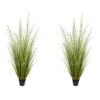 AfanD Artificial Plant 5ft(2pack) Tall Artificial Grass Plant,Faux Plants Indoor Home Decorative Artificial Plants & Flowers in Pot Fake Plant, House Plant Indoor view 1