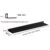 Etlegor Floating Shelves Wall Mounted Set of 3, Illuminated Wall Shelf Linear Floating Shelf Simple and Modern Wrought Iron Wall Shelves for Plant Shelf Or Bookshelf, Wall Storage Shelf view 2