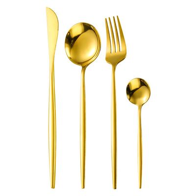 48 Piece Gold Silverware Set for 12 Durable Stainless Steel Flatware Sets Home Kitchen Restaurant Wedding Cutlery Utensils Set Include Spoons and Forks Knifes Teaspoons Delicate Tableware Set